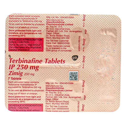 zimig 250mg tablet 7's